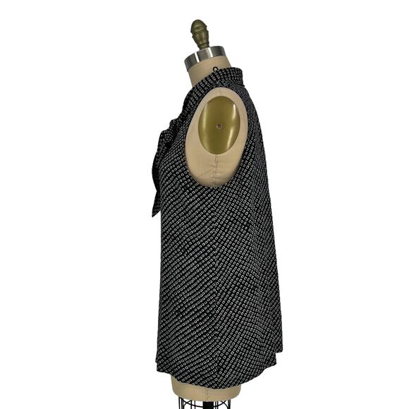 Theory x Neiman Marcus Silk Scarf Halter Top Navy Box Tile Print size Large - Picture 5 of 13